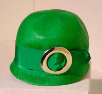 Vivid Green Dyed Straw Hat