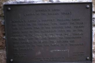 Plaque on Wallace Tower, Tillydrone