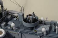 Model of the Flower Class corvette HMS Bluebell, built by Captain J Douglas Stewart M N