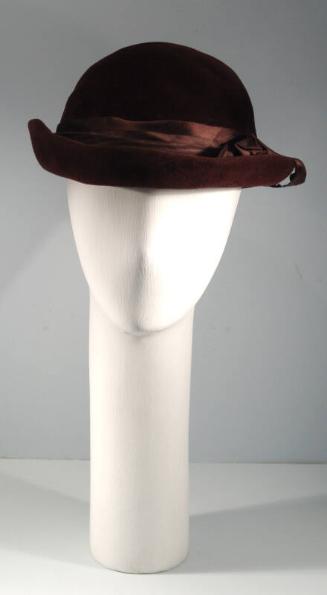 Brown Velour Hat