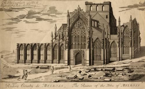 The Ruins of the Abbey of Melrose by Unknown