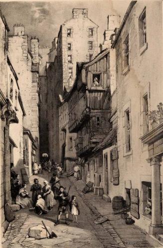 Scotland Delineated-Fleshmarket, Edinburgh by James Duffield Harding