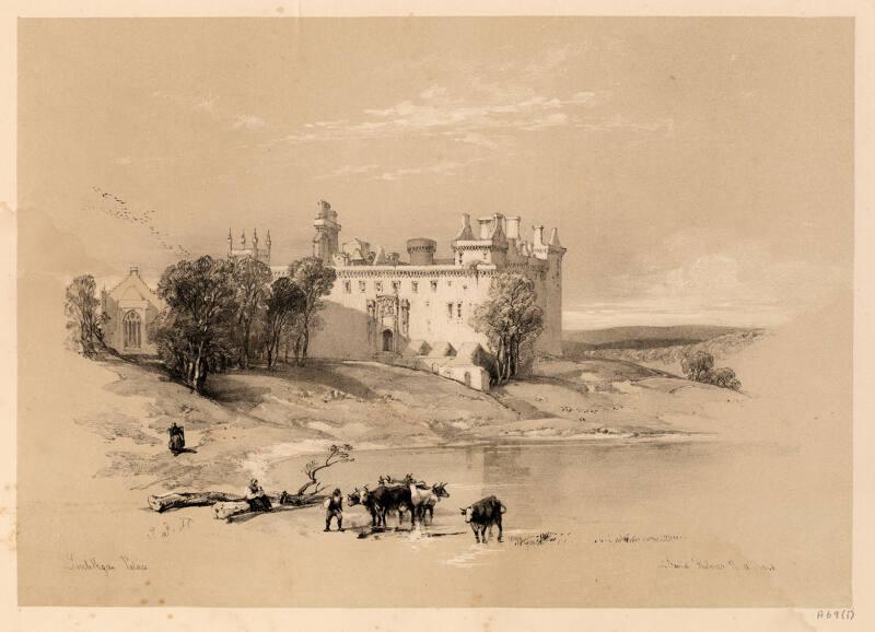 Scotland Delineated - Linlithgow Palace by James Duffield Harding