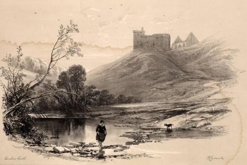 Scotland Delineated - Crichton Castle by James Duffield Harding