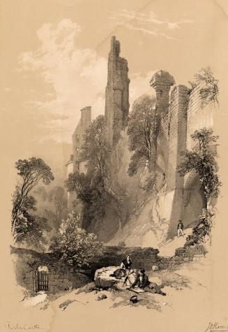 Scotland Delineated - Roslin Castle by James Duffield Harding