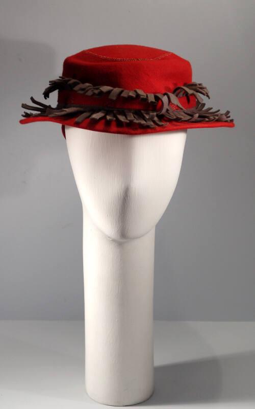 Fringed Felt Hat