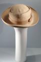 Beige Felt Brimmed Hat