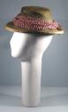 Net Trimmed Straw Hat