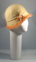 Yellow Felt Cloche Hat