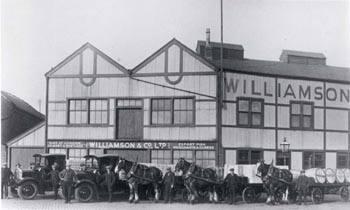 Black and white photograph Showing The Premises Of Williamson & Co From The Exterior