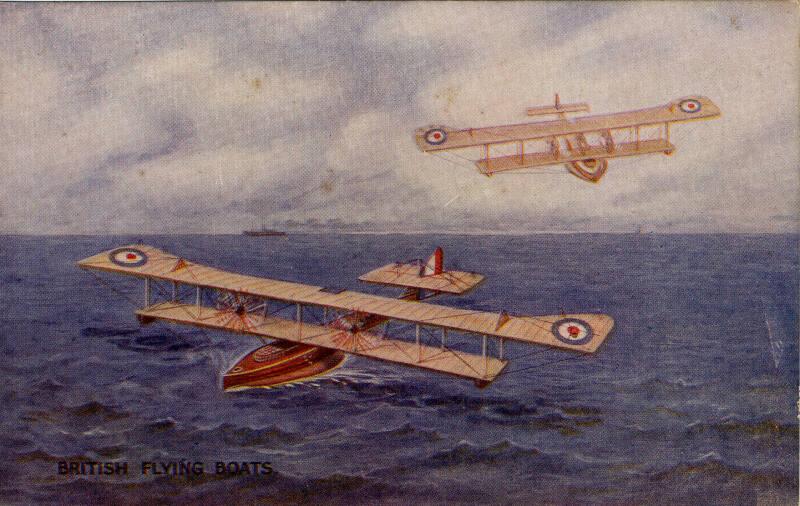 British Flying Boats - Postcard