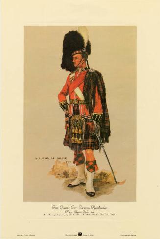 The Queen's Own Cameron Highlanders - Officer, Review Order 1914