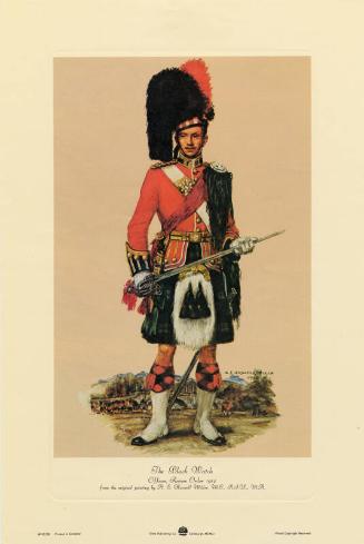 The Black Watch - Officer, Review Order 1914