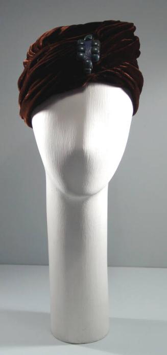 Brown Velvet Turban