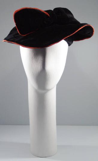 Soft Black Velvet Hat