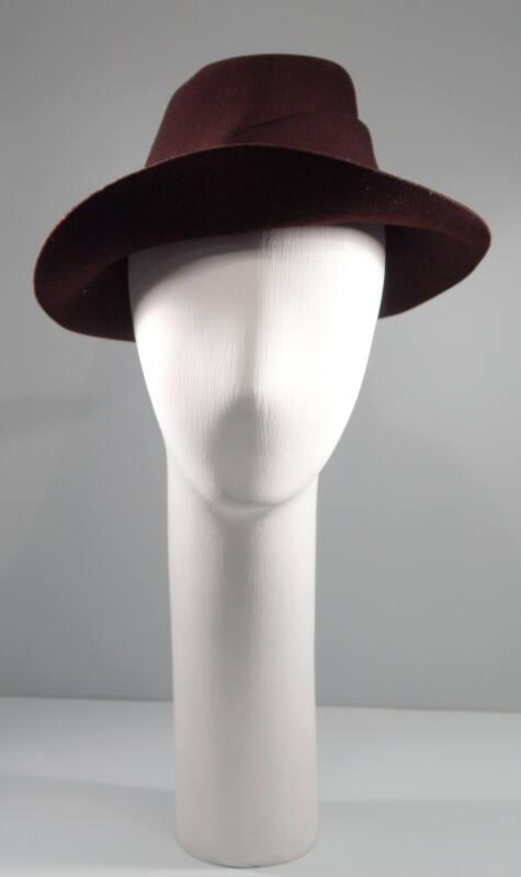 Ladies Wool Felt Brown Hat