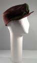 Brown Felt Cap-Style Hat