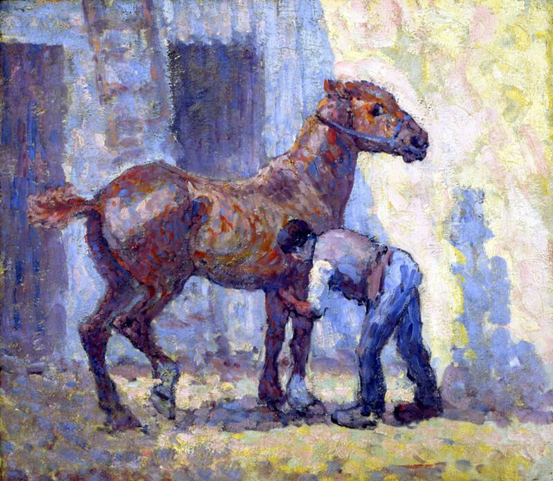 Grooming Horse by Robert Polhill Bevan