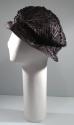 Black Straw Cloche Hat