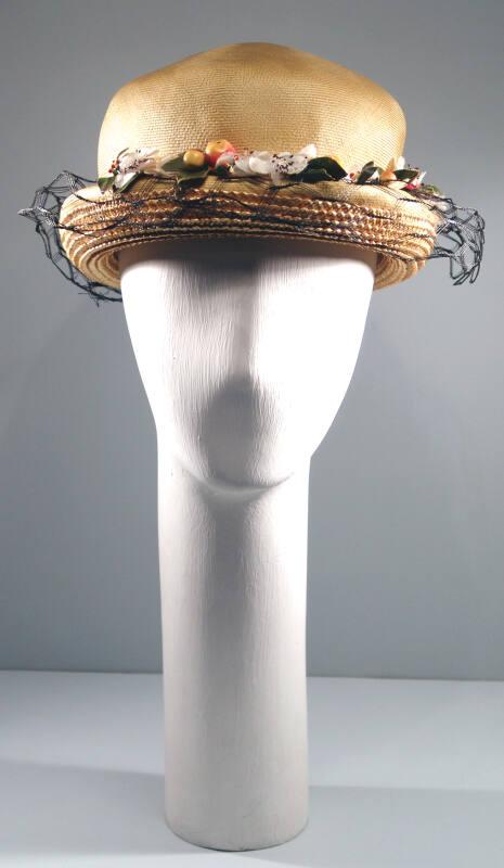 Ladies Ochre Straw Hat