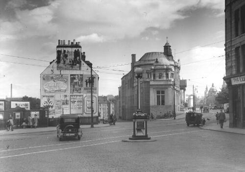 Looking to Central Library from Skene Street