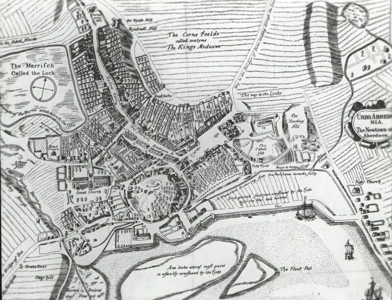 Plan of Aberdeen - Parson Gordon's Map of 1661