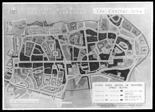 Plan of Aberdeen - Central Area Floor Space Street Blocks