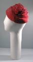 Red Lurex Half Hat