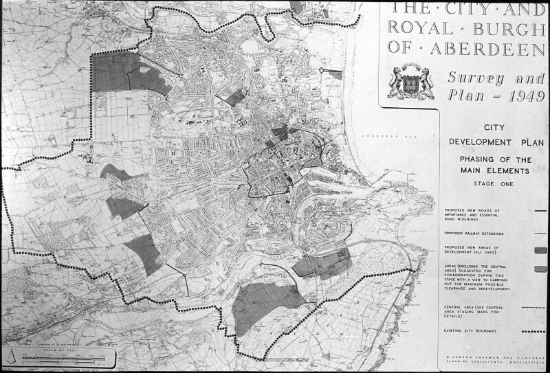 Plan of Aberdeen - Stage One of Redevelopment