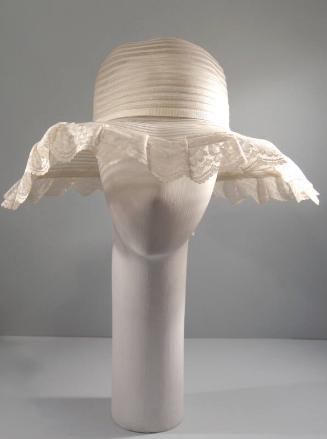 Lace Trim Wedding Hat