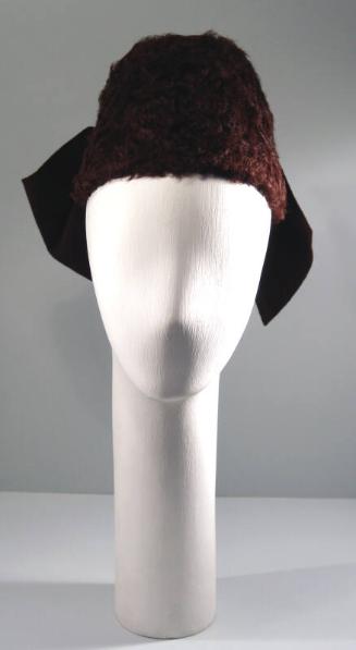 Brown Felt and Fur Hat