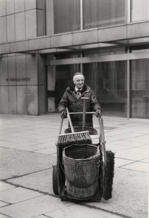 Street-sweeper (Skaffie) Outside St Nicholas House