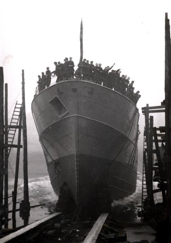 The launch of the trawler Red Rose