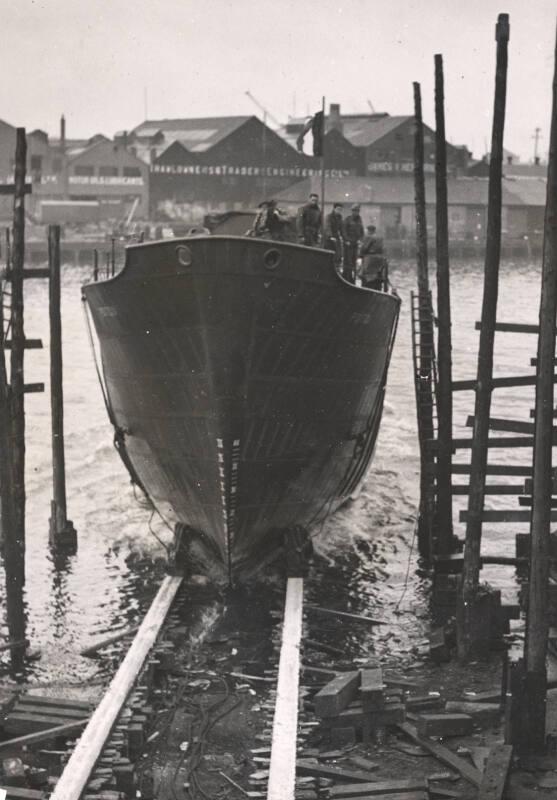 Launch of the trawler Poitou