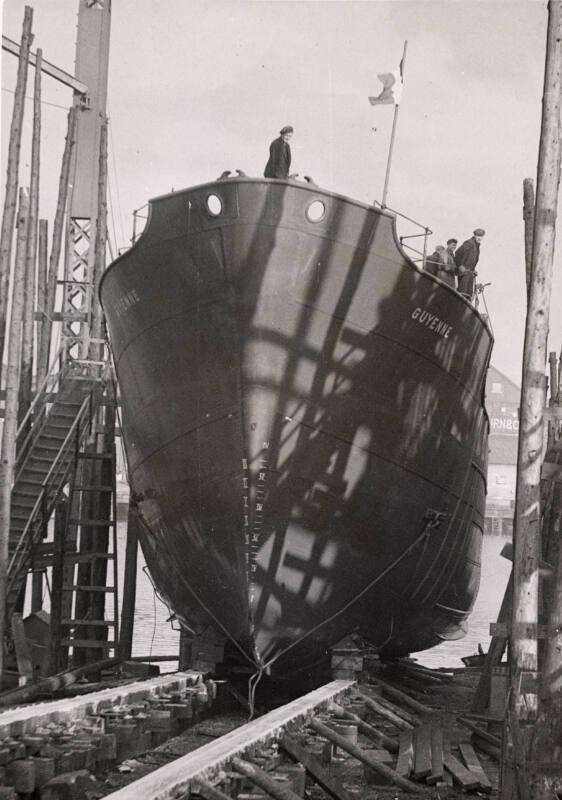 Launch of the trawler Guyenne