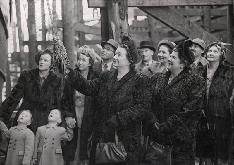 Guests at the launch of the trawler Avonriver