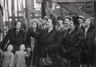 Guests at the launch of the trawler Avonriver