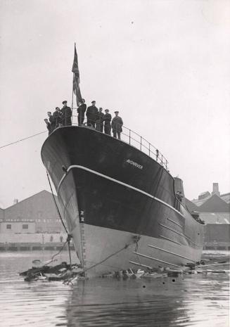 The trawler Avonriver, just after launching