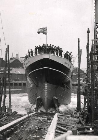 the launch of the trawler Boston Fury