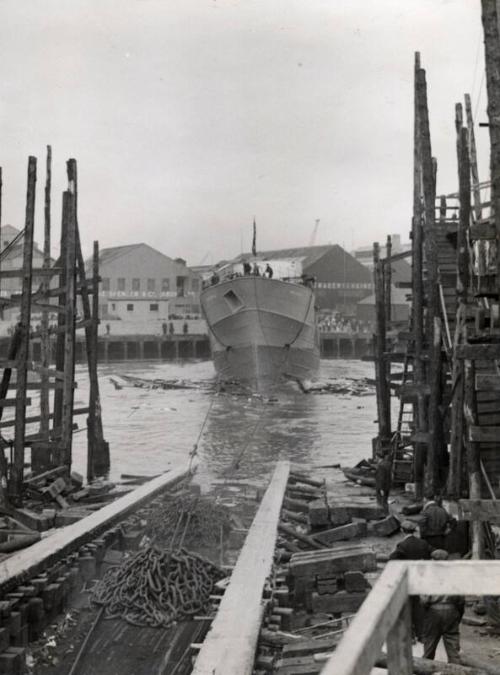 Launch of the trawler Red Hackle