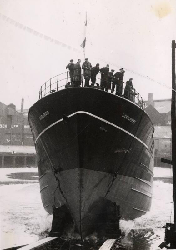 Launch of the trawler Sjurdarberg