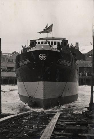 Launch of the cargo vessel Cardiffbrook