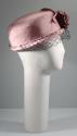 Pink Satin Pillbox Hat