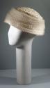 Cream Straw Hat With Net