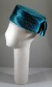 Ladies Turquoise Net and Satin Hat (1960s)