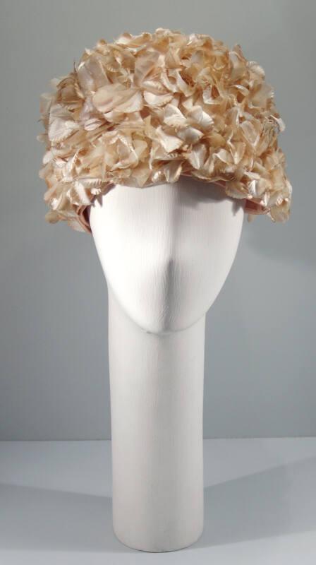 Cream Flowered Hat