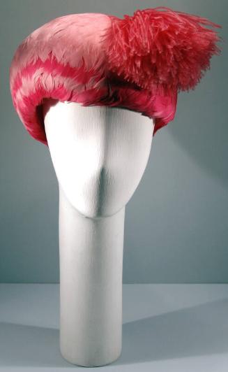 Shocking Pink Feather Hat