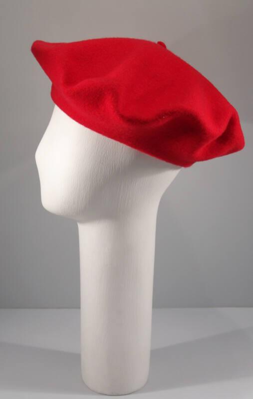 Red Wool Felt Beret