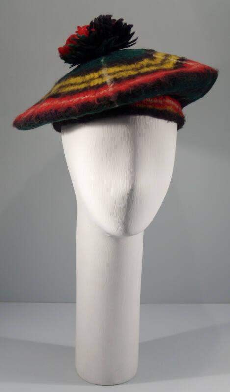 Ladies Tartan Mohair Wool Beret