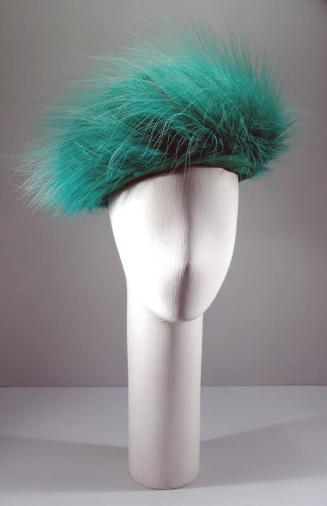 Ladies Turquoise Feather Hat